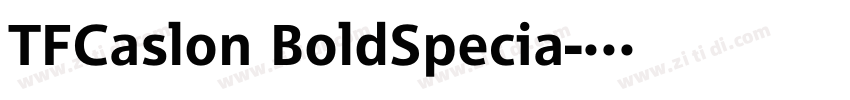 TFCaslon BoldSpecia字体转换